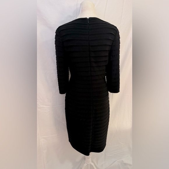 ADRIANNA PAPELL SHUTTER PLEAT SHEATH DRESS - Picture 5 of 7